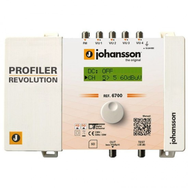Johansson 6700 Profiler programozható antennaerősítő-szűrő