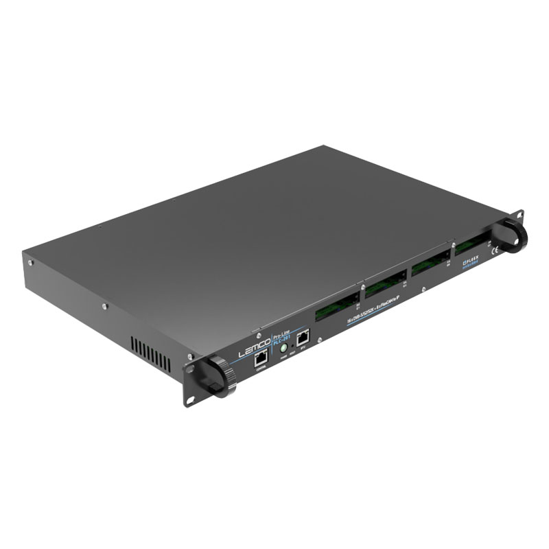 LEMCO PLC-201 fejállomás 16 x DVB-S/S2/S2X + 8 x FlexCAM to IP
