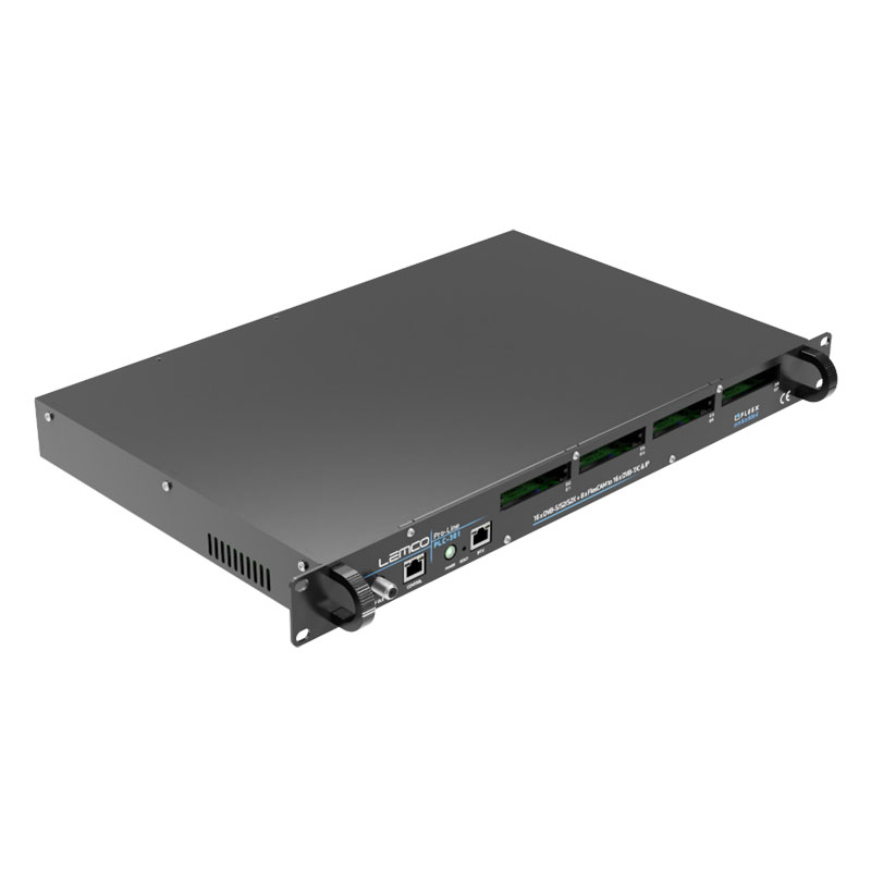 LEMCO PLC-301 fejállomás 16 x DVB-S/S2/S2X + 8 x FlexCAM to 16 x DVB-T/C & IP
